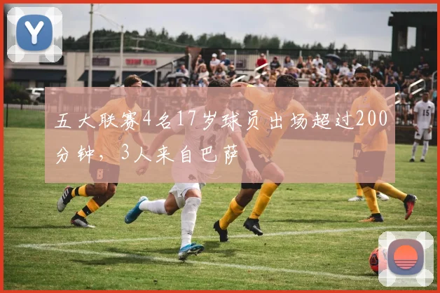 五大联赛4名17岁球员出场超过200分钟，3人来自巴萨